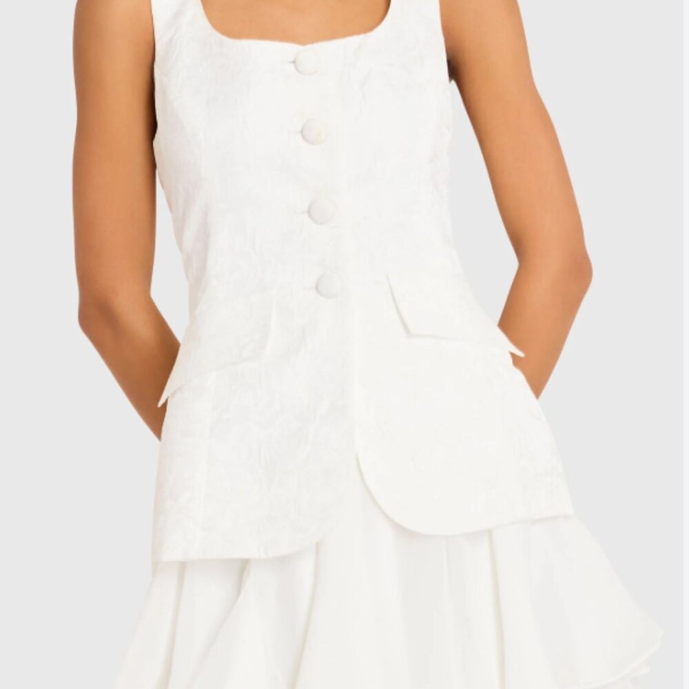 Amanda Uprichard White Mini Dress